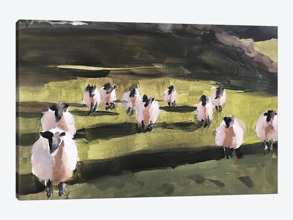 A Field Of Sheep by James Coates 1-piece Art Print