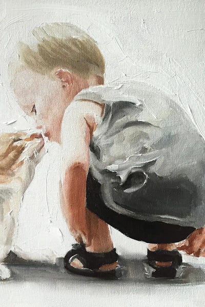 The Joy Of Life: Kitten And Baby Bond by James Coates