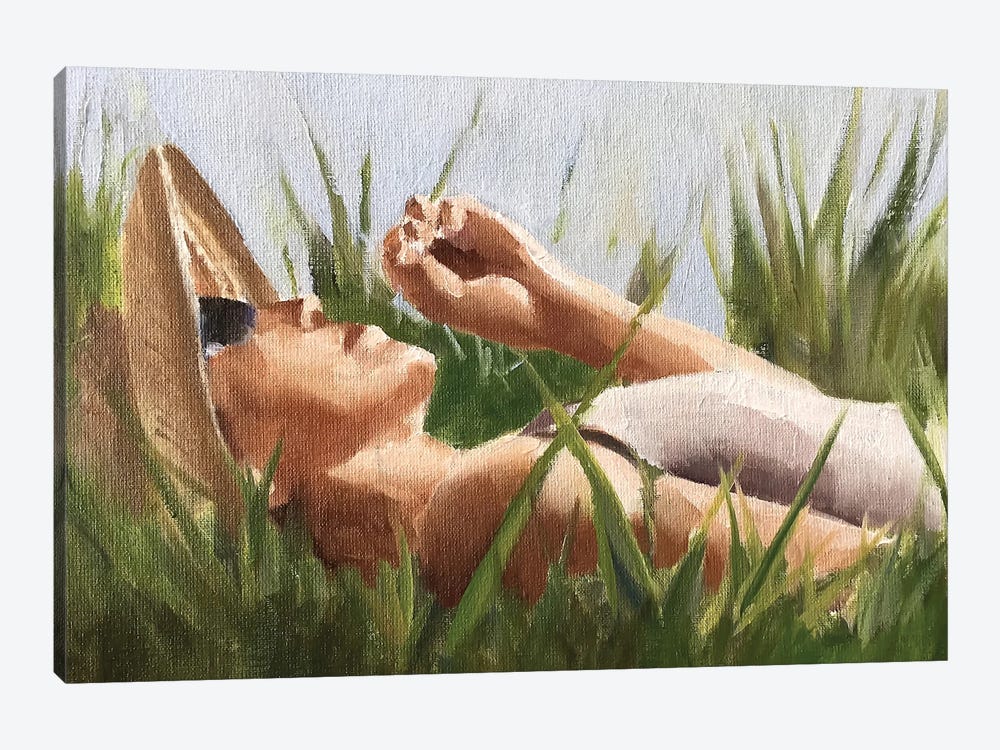 Laying In The Grass by James Coates 1-piece Art Print