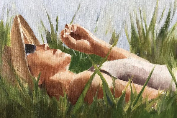 Grasses: Laying In The Grass by James Coates