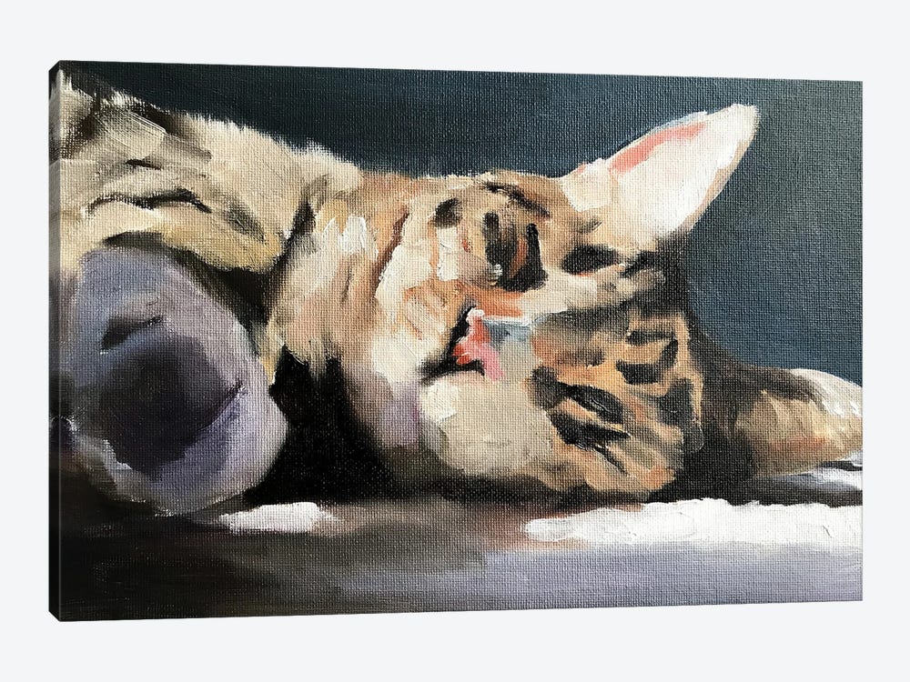 Lazy Cat by James Coates 1-piece Canvas Art