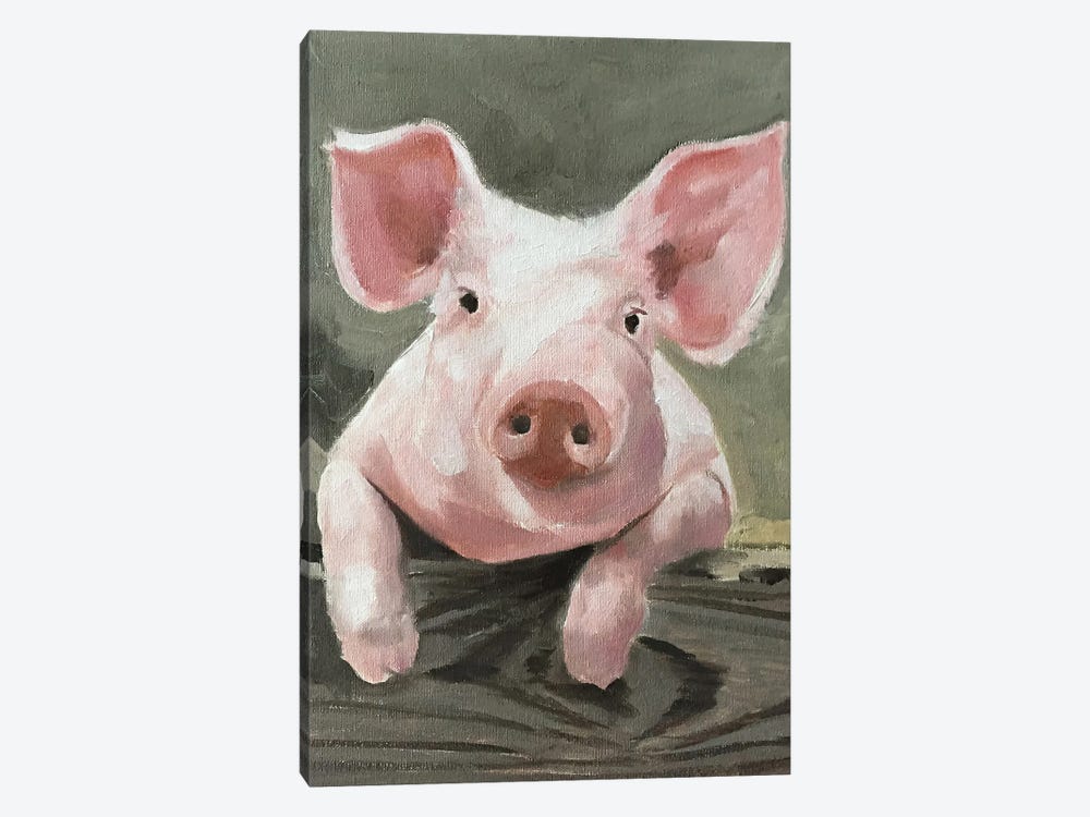 A Pig by James Coates 1-piece Canvas Print