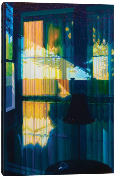 Still Life In Bordello Window Canvas Art Print - Jeff Carpenter