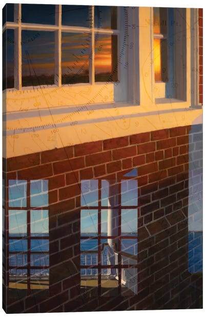 Three Views Of The Ferry Canvas Art Print - Jeff Carpenter