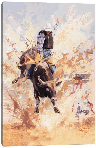 Dustup Canvas Art Print - Rodeo Art