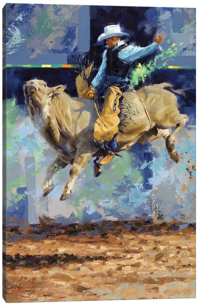 Flying High Canvas Art Print - Rodeo Art