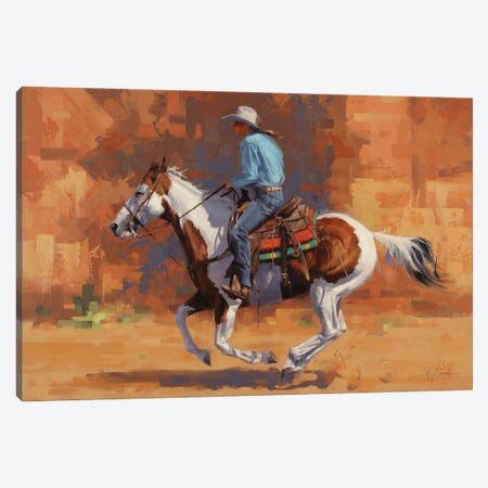 Ponytail Express Canvas Print #JCY48} by Jim Connelly Art Print
