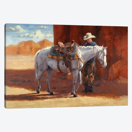 Red Rock Canvas Print #JCY51} by Jim Connelly Canvas Artwork