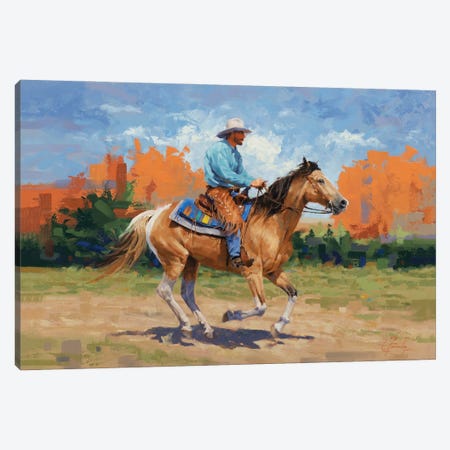 Shakin' Dust Canvas Print #JCY58} by Jim Connelly Canvas Art