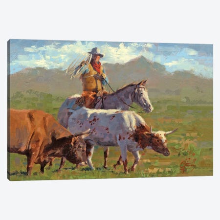 Slowpokes Canvas Print #JCY66} by Jim Connelly Canvas Artwork