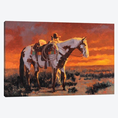 Sunset Canvas Print #JCY74} by Jim Connelly Canvas Art Print