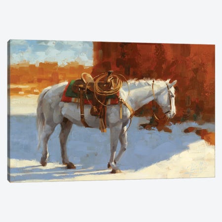White Christmas Canvas Print #JCY84} by Jim Connelly Canvas Wall Art