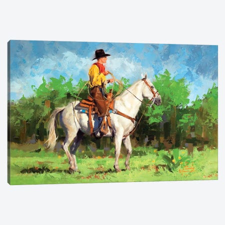 Yellow Shirt Canvas Print #JCY87} by Jim Connelly Canvas Artwork
