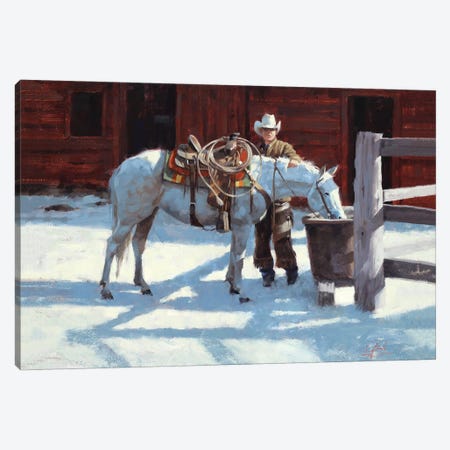 First Snow Canvas Print #JCY90} by Jim Connelly Canvas Art