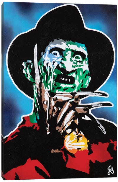 Nightmares Canvas Art Print - Freddy Krueger