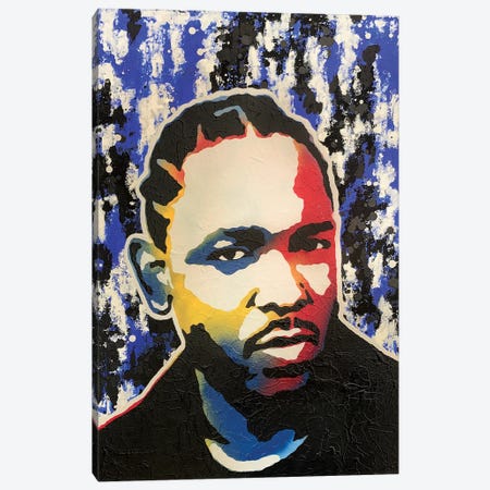 Kendrick Lamar Canvas Print #JDB19} by Jared Bowman Canvas Artwork