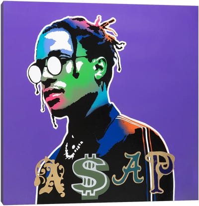 Purple Swag Canvas Art Print - A$AP Rocky