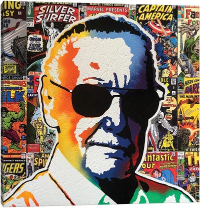 R.I.P. Stan Lee Canvas Art Print - Similar to Andy Warhol
