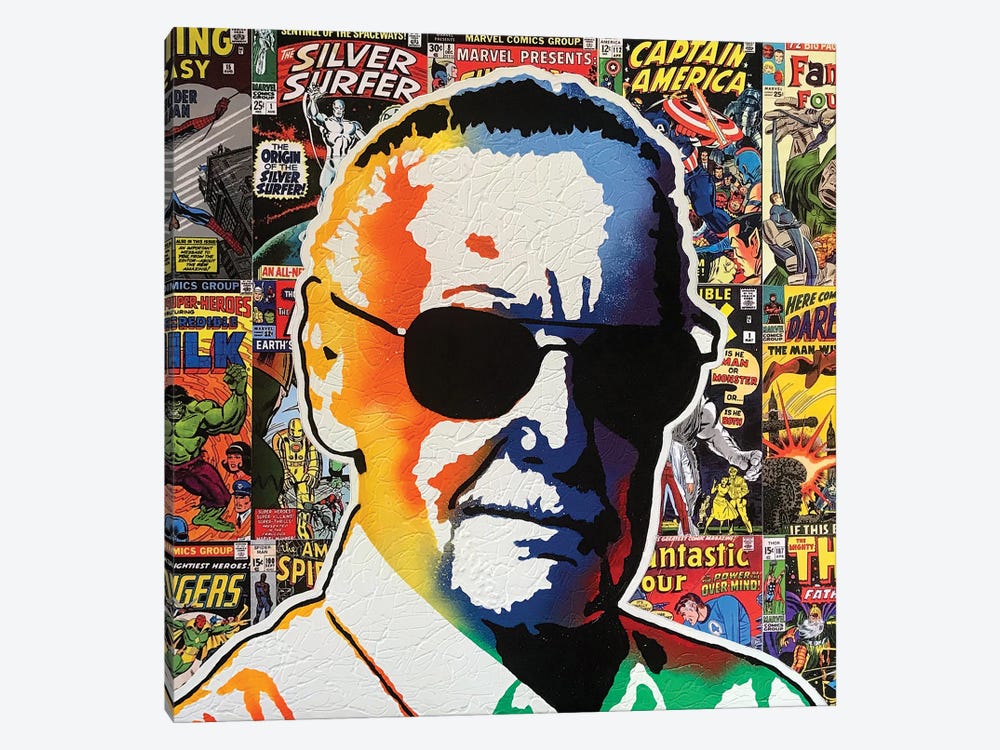 R.I.P. Stan Lee by Jared Bowman 1-piece Canvas Art