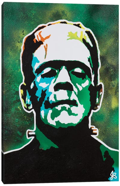 Frankenstein Canvas Art Print - Science Fiction Movie Art
