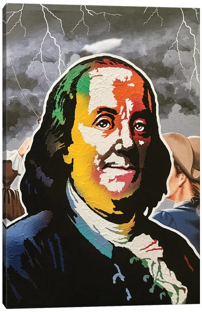 Benjamin Franklin Canvas Art Print - Jared Bowman