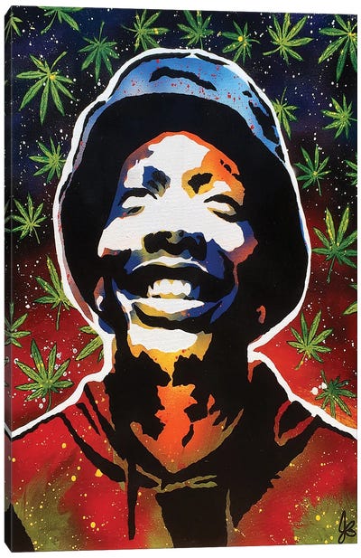 Dizzy Wright Canvas Art Print - Marijuana Art