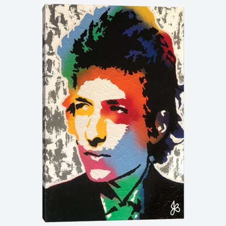Bob Dylan Canvas Print #JDB5} by Jared Bowman Canvas Art