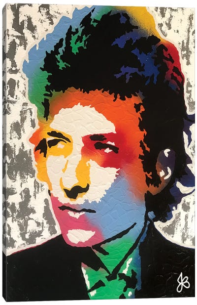 Bob Dylan Canvas Art Print - Country Music Art