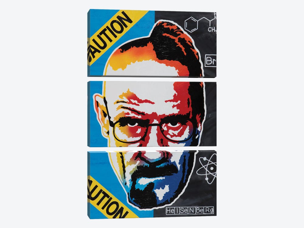 Heisenberg by Jared Bowman 3-piece Canvas Print