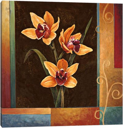 Yellow Orchids Canvas Art Print