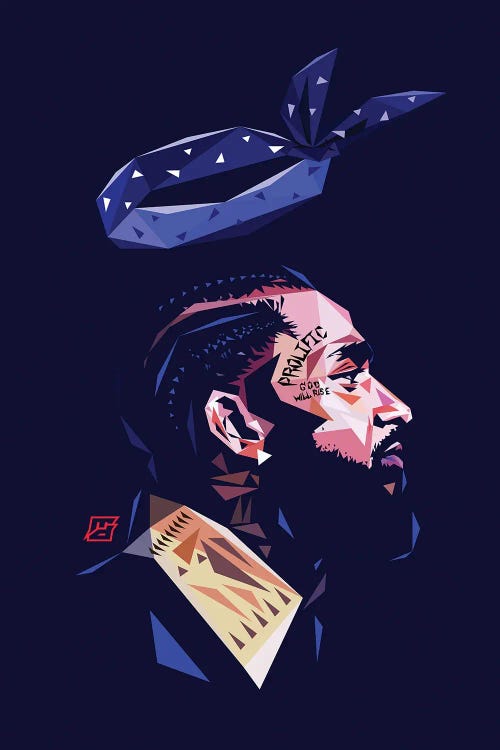 LL Nipsey by Michael Jermaine Doughty wall art