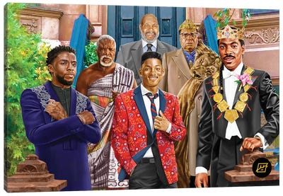 Princes II Kings Canvas Art Print - Black Panther
