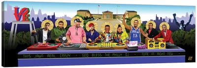 The Last Mix (Philly DJ'S) Canvas Art Print - The Last Supper Reimagined