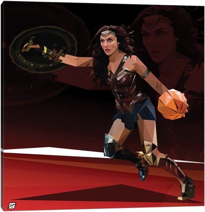 Wonder Woman Canvas Art Print - Sports Lover