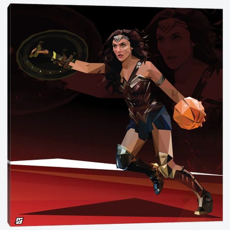 Wonder Woman Canvas Print #JDG33} by Michael Jermaine Doughty Canvas Print