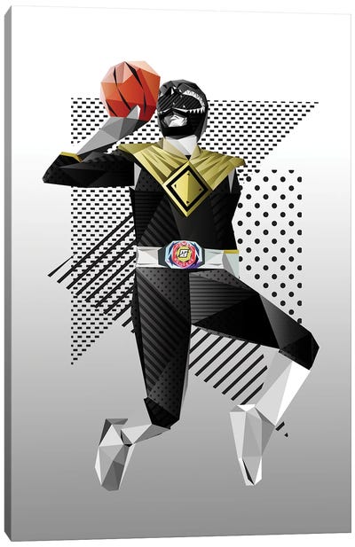 Black Ranger Canvas Art Print - Limited Edition Sports Art