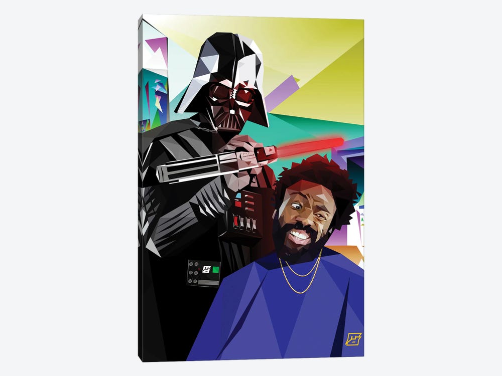 Darth Fader Donald Glover by Michael Jermaine Doughty 1-piece Art Print