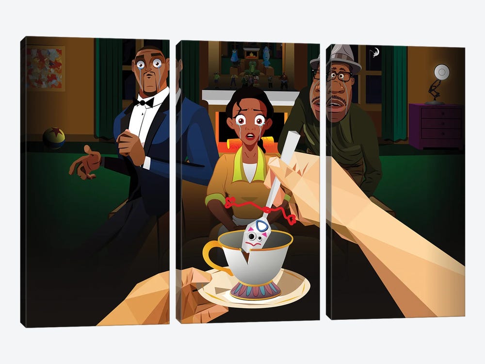 Get Out Disney by Michael Jermaine Doughty 3-piece Art Print