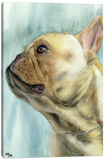 No Biggie - French Bulldog Canvas Art Print - French Bulldog Art