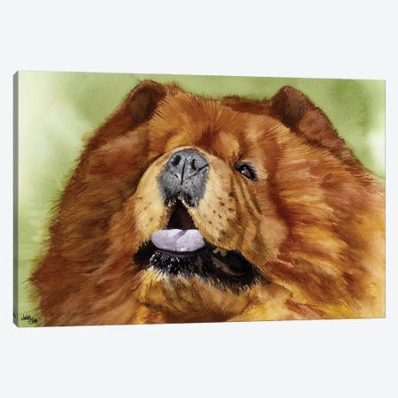 Puffy Lion Dog - Chow Canvas Print #JDI123} by Judith Stein Canvas Wall Art