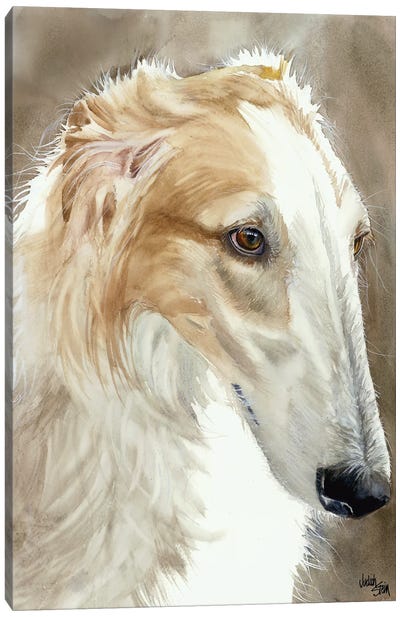 Quick Dog - Borzoi Canvas Art Print