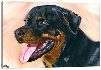 Rottierott Canvas Art Print - Rottweiler Art