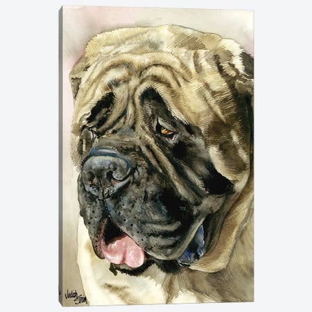 Benevolent Behemoth - English Mastiff Canvas Print #JDI16} by Judith Stein Canvas Artwork