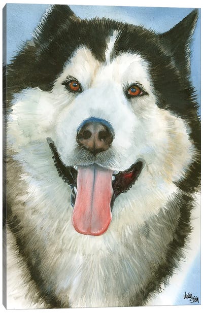 Wolf Dog - Alaskan Malamute Canvas Art Print - Judith Stein