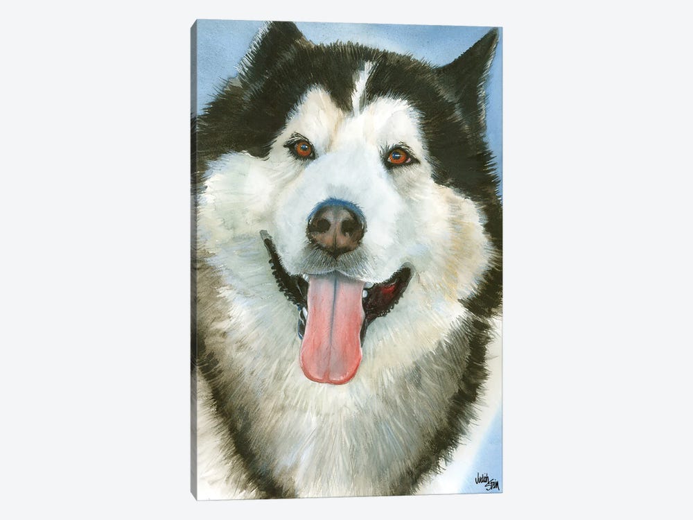 Wolf Dog - Alaskan Malamute by Judith Stein 1-piece Canvas Art