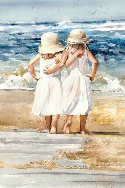 Large Coastal Art - Canvas Prints: Beach Skippers by Judith Stein