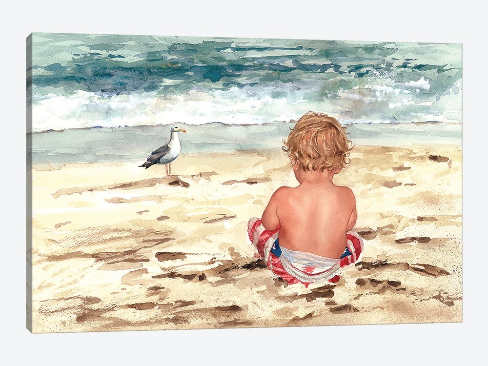Bird Boy by Judith Stein 1-piece Canvas Artwork