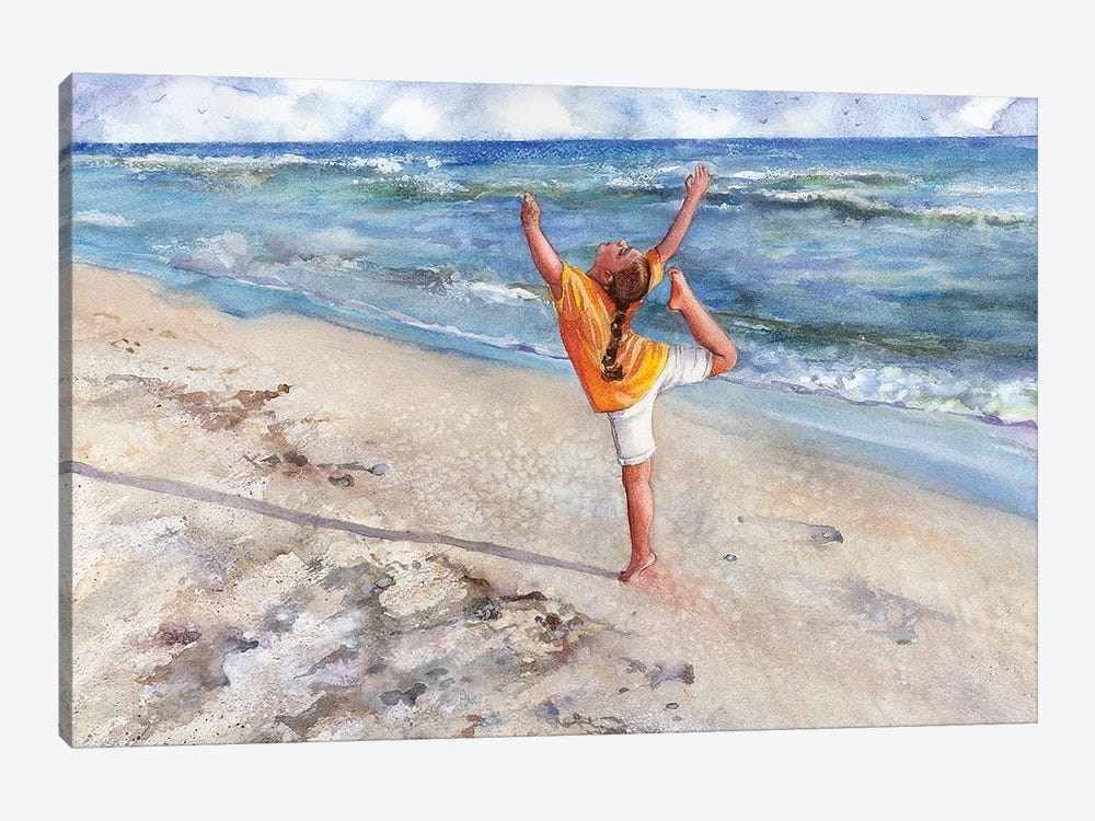 Dancing On The Beach by Judith Stein 1-piece Canvas Art