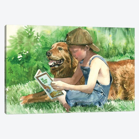 Dog's Best Friend Canvas Print #JDI190} by Judith Stein Art Print