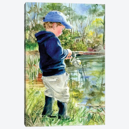 Fisher Boy Canvas Print #JDI193} by Judith Stein Canvas Art Print